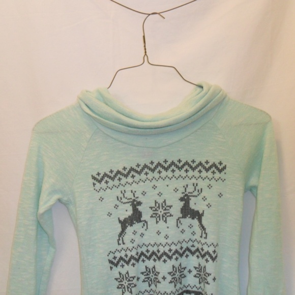 No Boundries Tunic Mint Long Sleeve Pullover Sz S - Picture 3 of 6